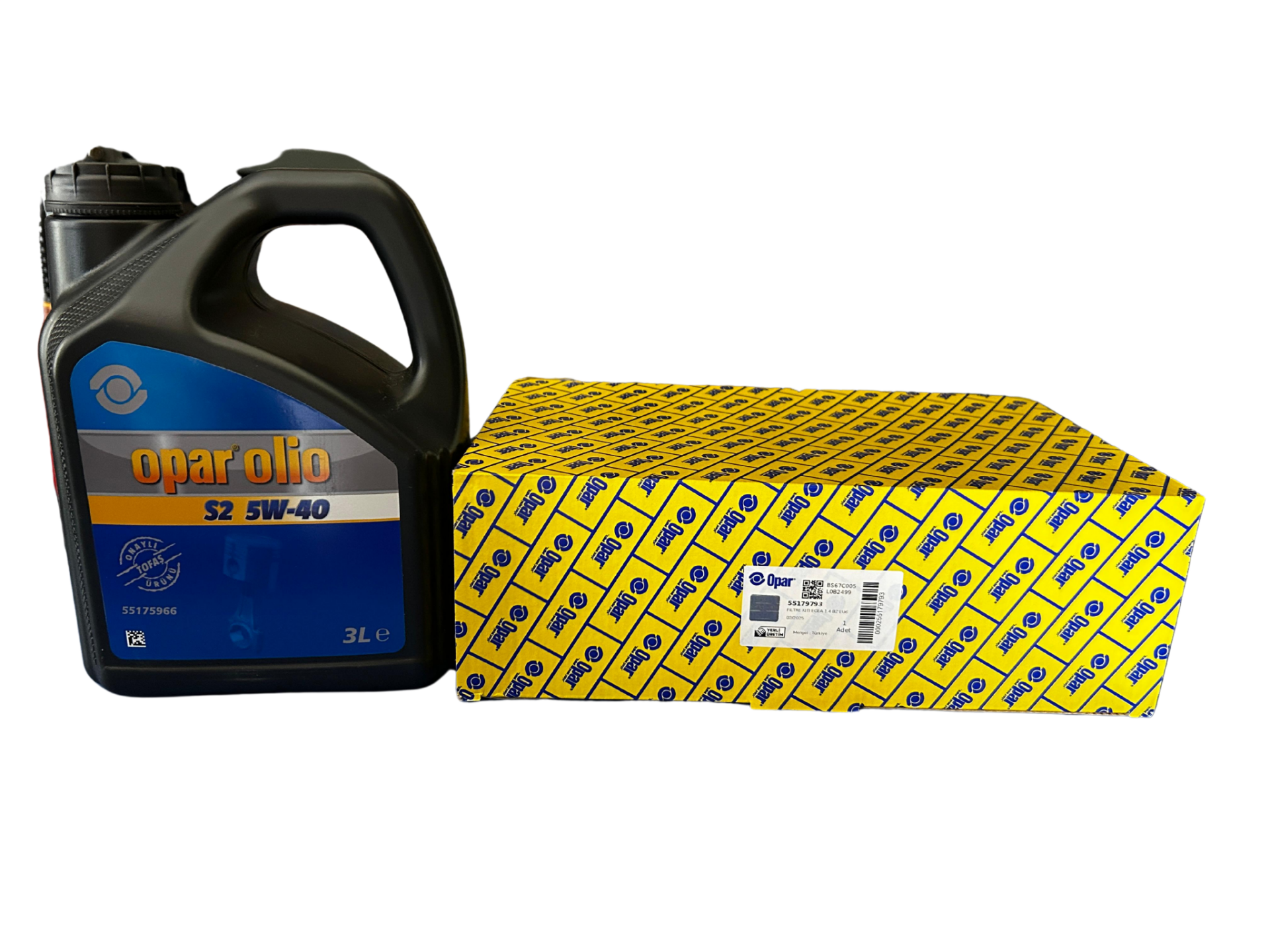 55179793 | Opar Orijinal EGEA 1.4 Filtre Kit + 5W-40 3LT Motor Yağı